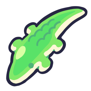 Crocodile gummy