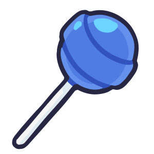 Blue lollipop